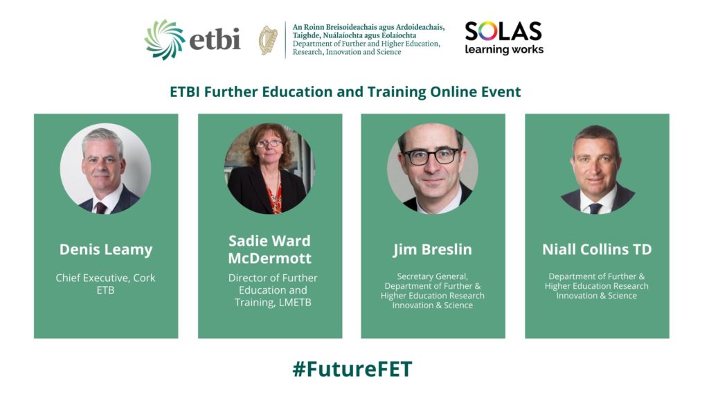 ETBI FET Online Launch Event Programme: The Vision for Tertiary Education