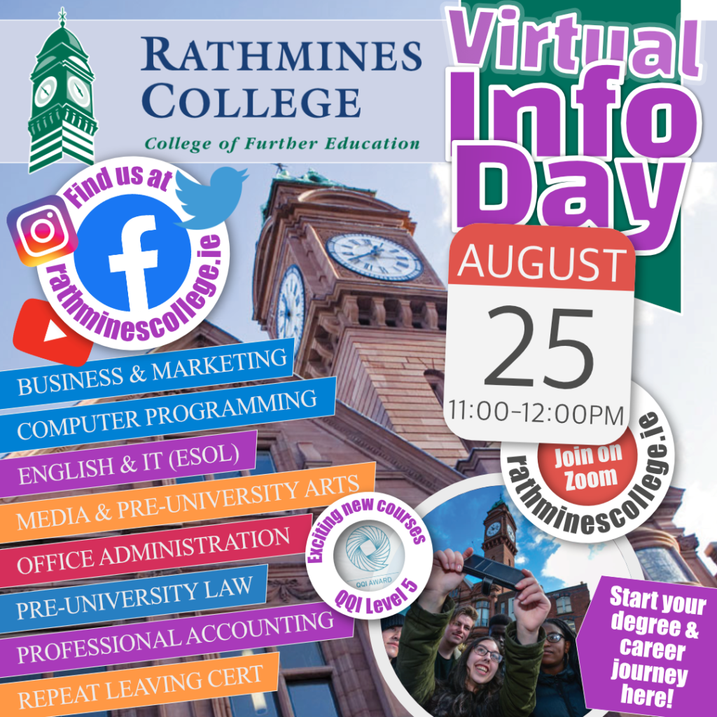 Rathmines College Virtual Info Day