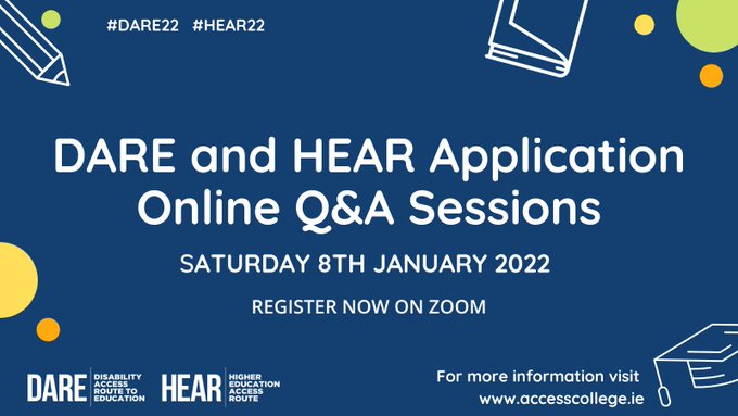 DARE & HEAR Application Information Online Sessions and Presentations