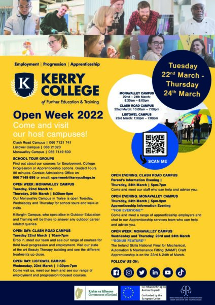 Kerry College Open Week 2022