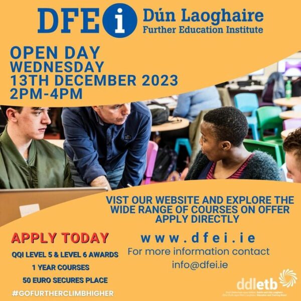 Dún Laoghaire Further Education Institute Open Day