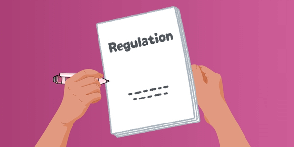 infographic showing a regulation document